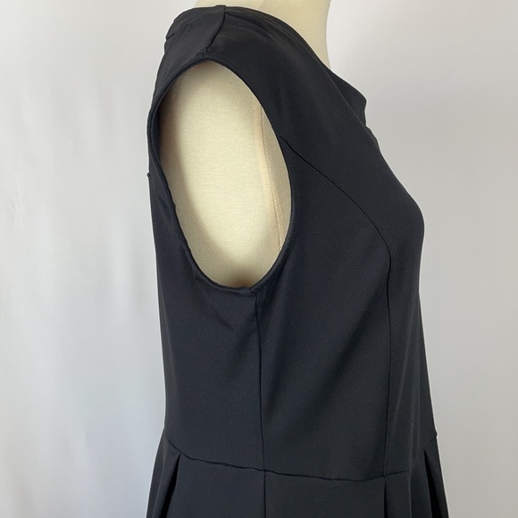Cynthia Rowley Sleeveless Pleated Fit & Flare Little Black Dress - Size Medium - Picture 8 of 12